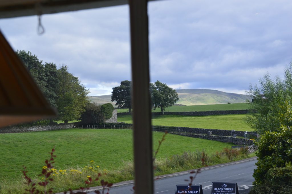 Your room at the George and Dragon Inn offers lovely views of the Yorkshire Dales.